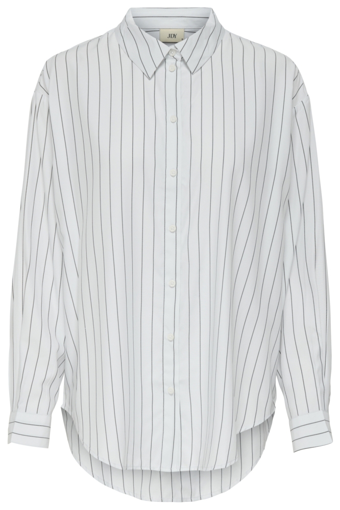 JDYAMONIA LIFE L/S LOOSE SHIRT WVN 15355564 WHITE/PHANTOM
